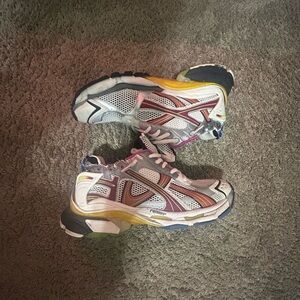 Balenciaga White and Hot Pink Chunky Sneaker